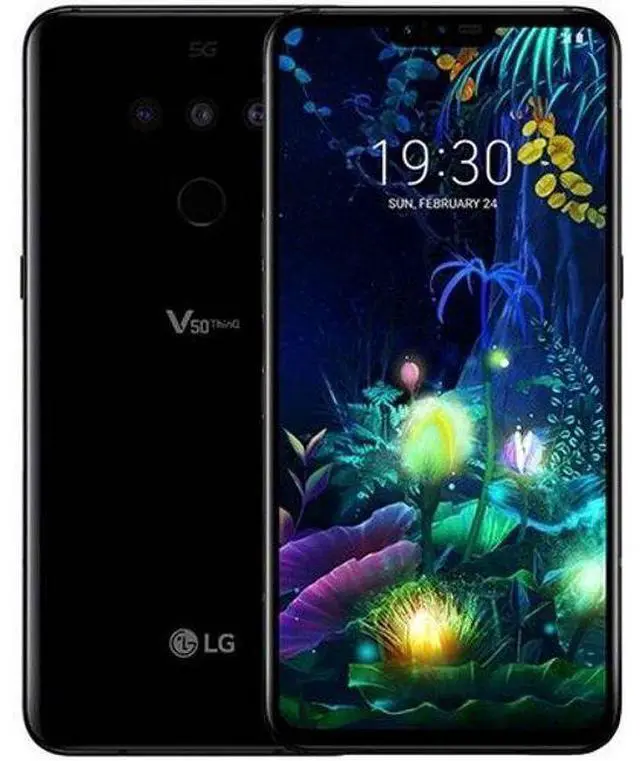Main image of LG  V50 ThinQ (5G) - 128GB - New Aurora Black - Dual Sim - Fully Unlocked - Acceptable (Grade C)