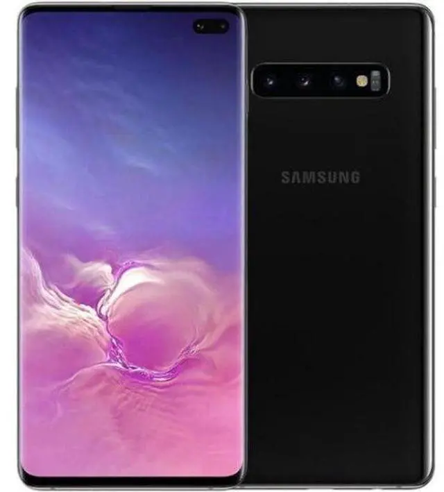 Main image of Samsung Galaxy S10+ - 128GB - Prism Black - Single Sim - Fully Unlocked - Good (Grade B)