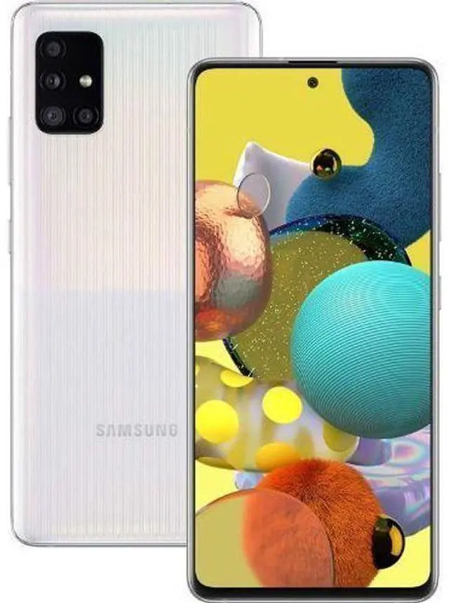 Main image of Samsung Galaxy A51 - 64GB - Prism Cube White - 5G - Single Sim - 4GB RAM - Fully Unlocked - Excellent (Grade A)