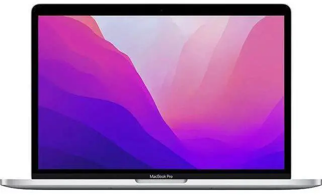 Main image of Apple MacBook Pro (2022) 13.3-inch - Apple M2 chip: 8-Core/10-Core GPU - 256GB - Silver - 8GB RAM - Acceptable (Grade C)