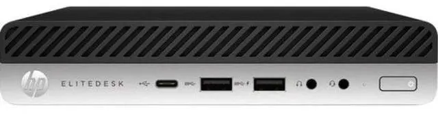 Main image of HP  EliteDesk 800 G4 Desktop Mini Business PC - Intel Core i7-8700T 2.4GHz - 256GB - Black - 16GB RAM - Excellent (Grade A)