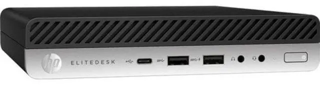 Alt view image 2 of 3 - HP  EliteDesk 800 G4 Desktop Mini Business PC - Intel Core i7-8700T 2.4GHz - 256GB - Black - 16GB RAM - Excellent (Grade A)