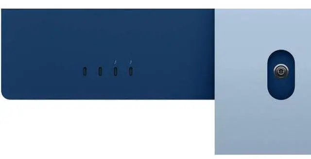 Alt view image 5 of 5 - Apple  iMac 2021 M1 (Four ports) 24" - Apple M1 chip 8-core CPU - 2TB - Blue - 8GB RAM - 24 Inch - Excellent (Grade A)