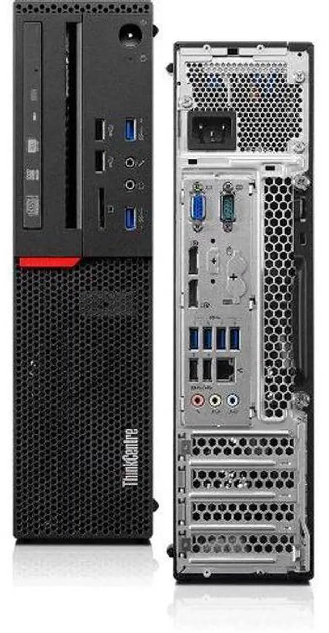 Main image of Lenovo  ThinkCentre M900 SFF Desktop - Intel Core i5-6500 3.2GHz - 256GB - Black - 8GB RAM - Excellent (Grade A)