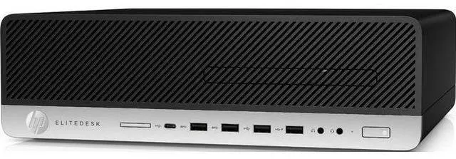 Alt view image 2 of 3 - HP  EliteDesk 800 G4 Desktop SFF - Intel Core i5-8500 3.0GHz - 256GB - Black - 16GB RAM - Excellent (Grade A)