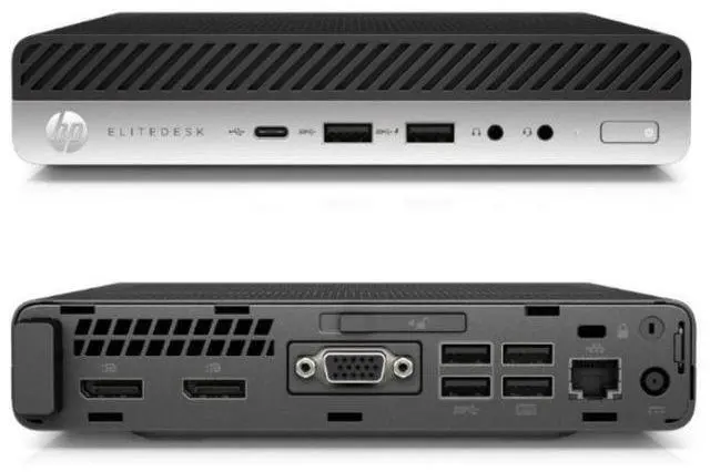 Alt view image 3 of 3 - HP  ProDesk 600 G4 Desktop Mini Business PC - Intel Core i5-8500T 2.1GHz - 512GB - Black - 16GB RAM - Excellent (Grade A)