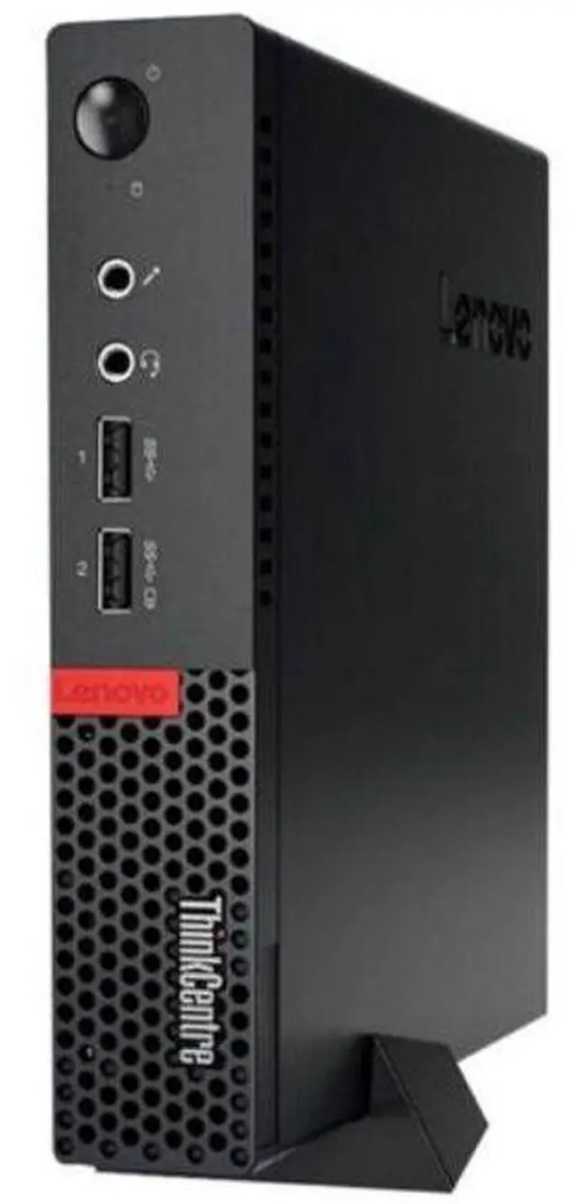 Alt view image 2 of 3 - Lenovo  ThinkCentre M710q Tiny Desktop - Intel Core i5-7500T 2.7GHz - 256GB - Black - 16GB RAM - Premium