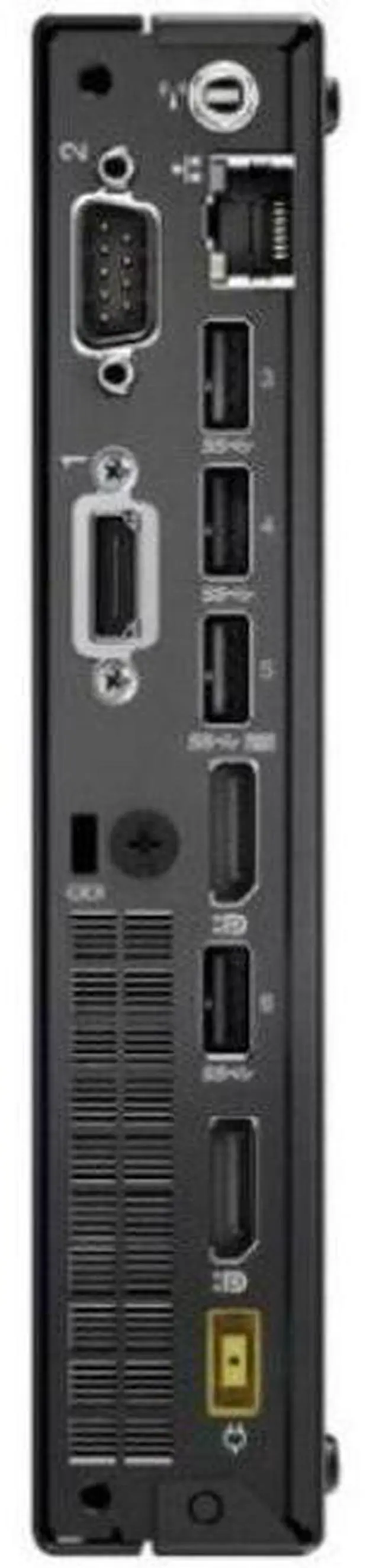 Alt view image 3 of 3 - Lenovo  ThinkCentre M710q Tiny Desktop - Intel Core i5-7500T 2.7GHz - 256GB - Black - 16GB RAM - Premium