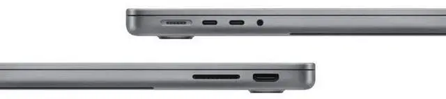Alt view image 4 of 5 - Apple MacBook Pro 14-inch (2023) - M3 - Apple M3 chip: 8-core CPU/10-Core GPU - 512GB - Space Grey - 8GB RAM - 2 Thunderbolts 4 ports - Premium