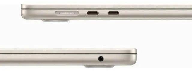 Alt view image 3 of 4 - Apple MacBook Air (2023) 15.3-inch - Apple M2 Chip: 8-Core CPU/10-Core GPU - 256GB - Starlight - 8GB RAM - Premium