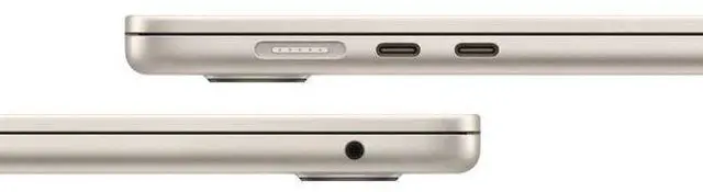 Alt view image 4 of 5 - Apple MacBook Air (2024) 15.3-inch - Apple M3 Chip: 8-Core CPU/10-Core GPU - 512GB - Starlight - 8GB RAM - Premium