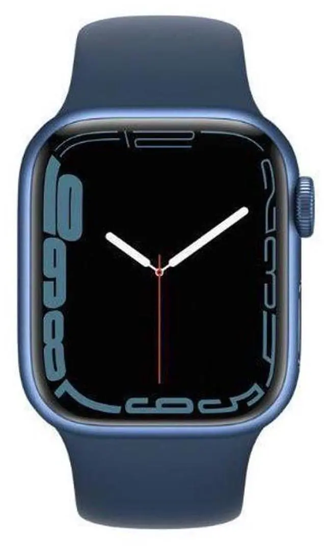 Main image of Apple  Watch Series 7 - 32GB - Blue-Aluminum-Sport Band-Abyss Blue - Cellular + GPS - 41mm - Blue - Aluminum - Abyss Blue - Sport Band - Rubber - Good (Grade B)