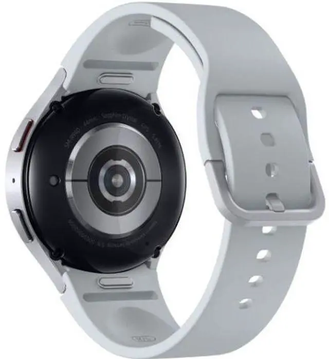Alt view image 5 of 5 - Samsung  Galaxy Watch6 - 16GB - Silver-Aluminum-Sports Band-Silver - Bluetooth - 44mm - Silver - Aluminum - Silver - Sports Band - Fluoroelastomer - Excellent (Grade A)