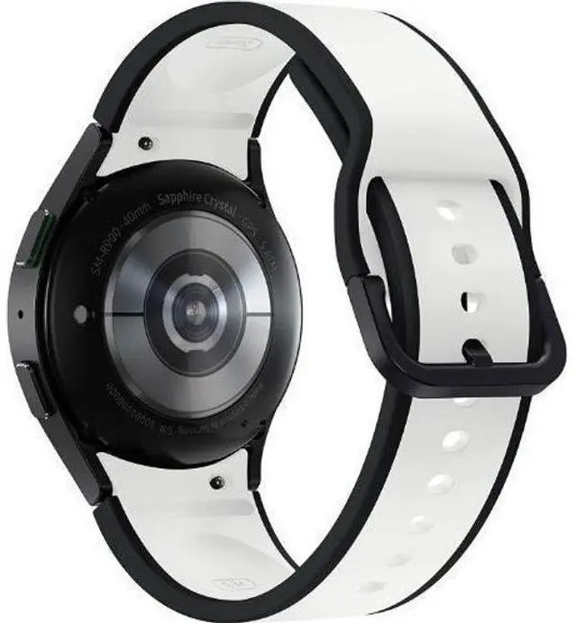 Alt view image 5 of 5 - Samsung  Galaxy Watch5 - 16GB - Bluetooth - 40mm - Black Titanium - Golf Edition (Titanium) - Black/White - Sport Band - Fluoroelastomer - Premium