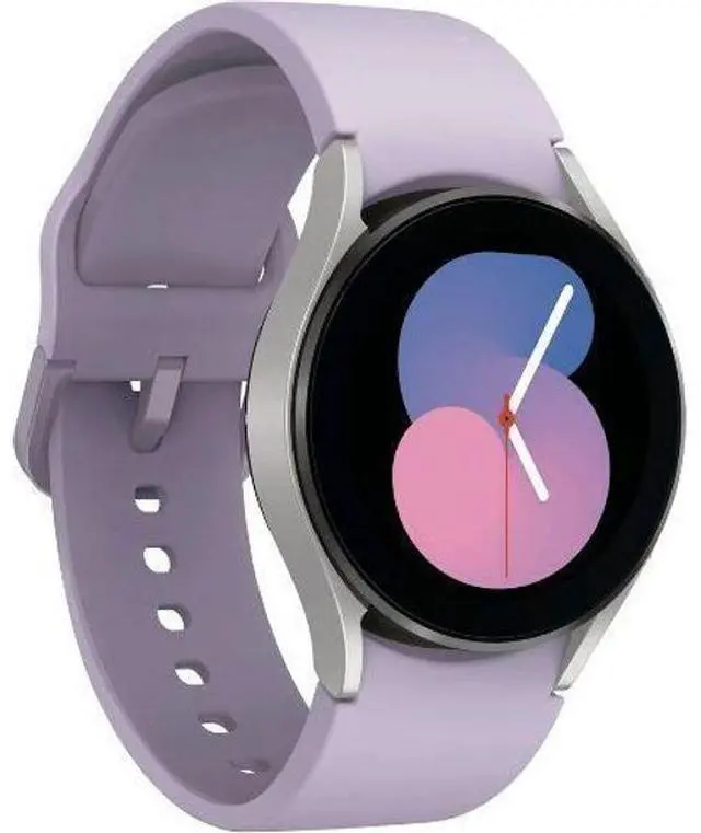 Alt view image 3 of 5 - Samsung  Galaxy Watch5 - 16GB - Bora Purple-Aluminum-Sport Band-Purple - Bluetooth + LTE - 40mm - Bora Purple - Aluminum - Purple - Sport Band - Fluoroelastomer - Good (Grade B)