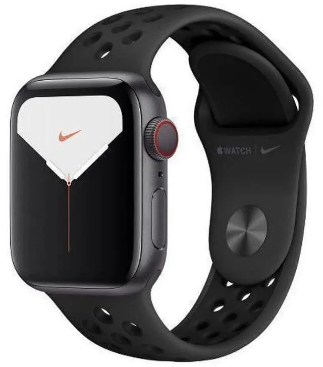 Alt view image 2 of 2 - Apple  Watch Series 5 - 32GB - Cellular + GPS - 40mm - Space Grey - Nike (Aluminum) - Antracite/Black - Nike Sport Band - Rubber - Premium