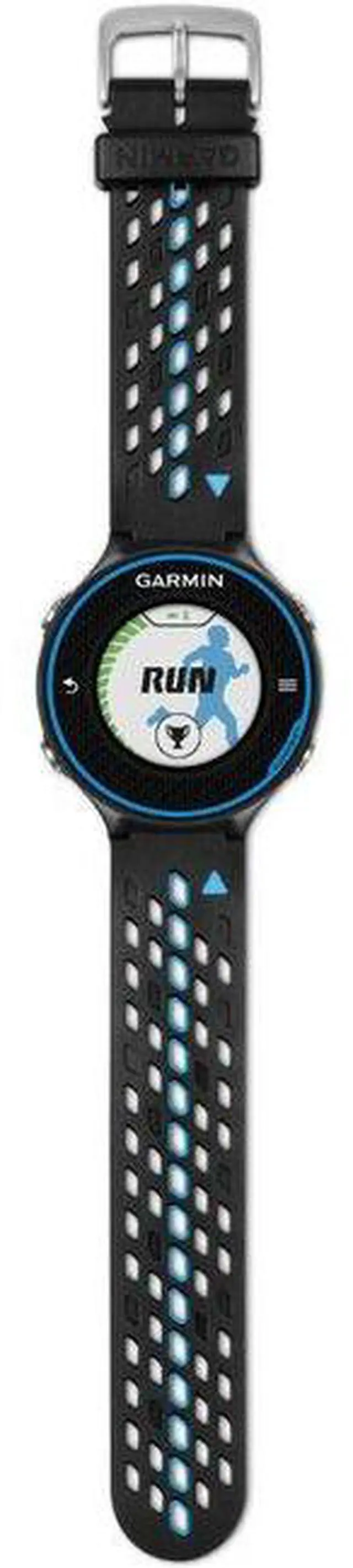 Alt view image 4 of 4 - Garmin  Forerunner 620 GPS Smartwatch - 25.4mm - Black/Blue - Polymer - Black/Blue - Silicone Band - Silicone - Excellent (Grade A)