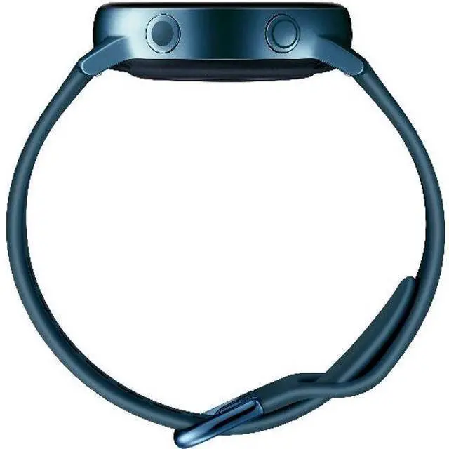 Alt view image 4 of 5 - Samsung  Galaxy Watch Active - 4GB - Green-Aluminum-Fluoroelastomer Strap-Green - 40mm - Green - Aluminum - Green - Fluoroelastomer Strap - Fluoroelastomer - Acceptable (Grade C)
