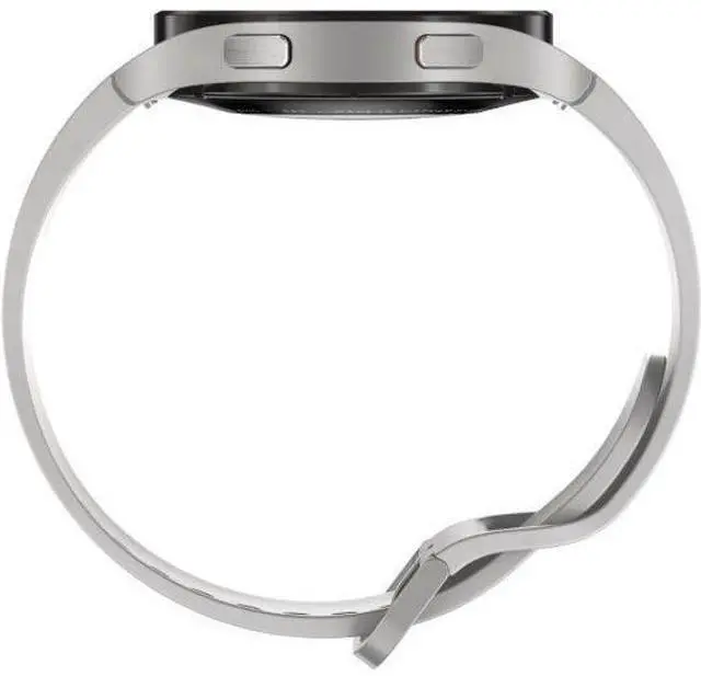 Alt view image 4 of 5 - Samsung  Galaxy Watch4 - 16GB - Bluetooth + LTE - 44mm - Silver - Aluminum - Silver - Sport Band - Fluoroelastomer - Acceptable (Grade C)