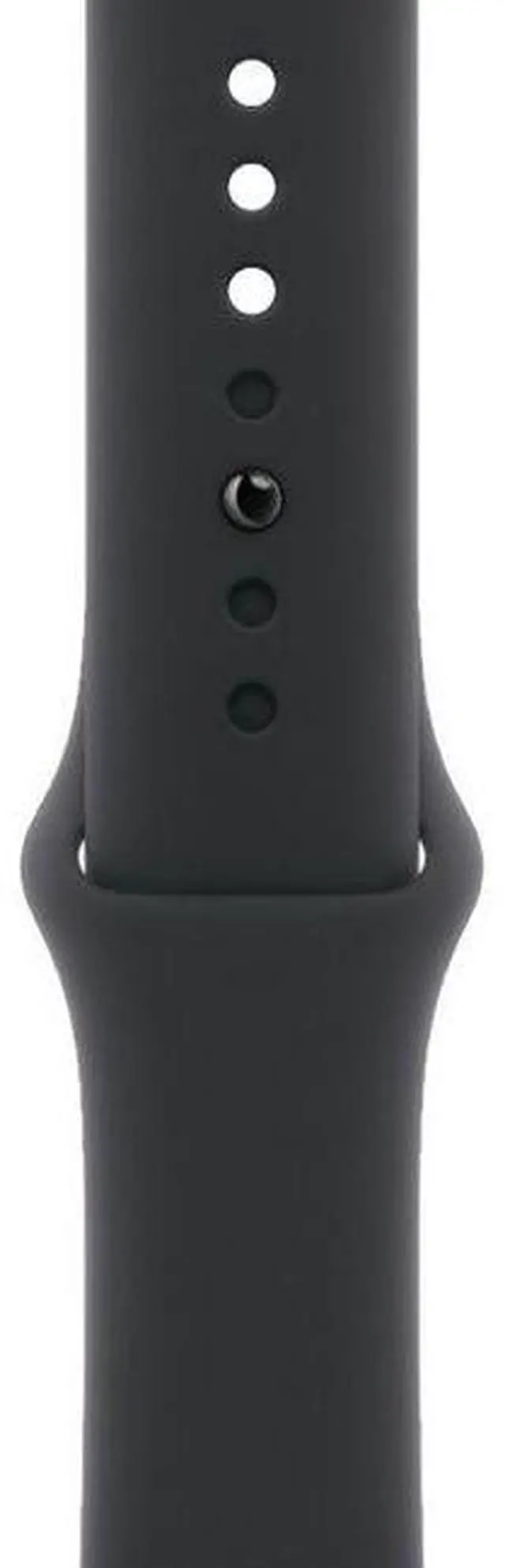 Alt view image 3 of 3 - Apple  Watch Series 10 - 64GB - Cellular + GPS - 42mm - Jet Black - Aluminum - Black - Sport Band - One Size - Rubber - Acceptable (Grade C)