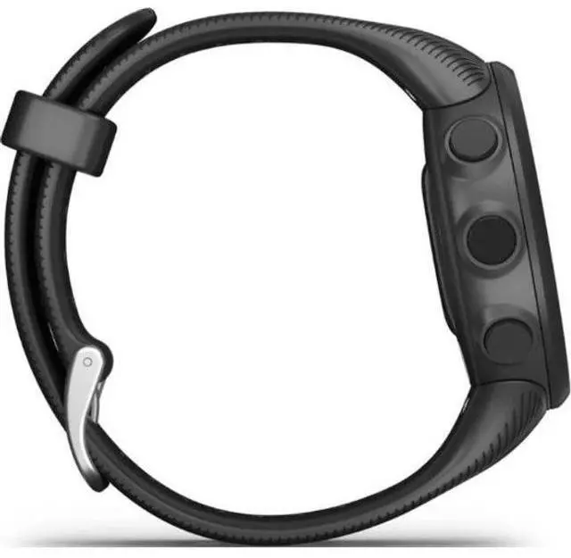 Alt view image 5 of 5 - Garmin  Forerunner 45S Smartwatch - 39mm - Black - Fiber-Reinforced Polymer - Black - Silicone Strap - Silicone - Acceptable (Grade C)