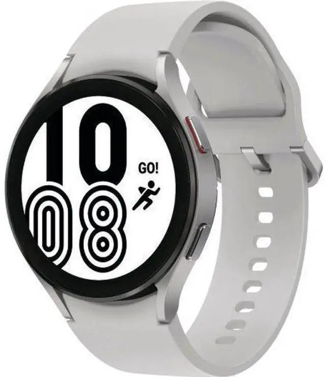 Alt view image 2 of 5 - Samsung  Galaxy Watch4 - 16GB - Bluetooth + LTE - 40mm - Silver - Aluminum - Silver - Sport Band - Fluoroelastomer - Acceptable (Grade C)