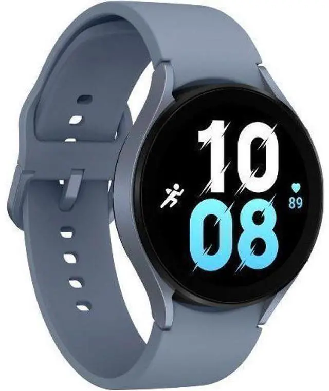 Alt view image 3 of 5 - Samsung  Galaxy Watch5 - 16GB - Bluetooth + LTE - 44mm - Sapphire - Aluminum - Sapphire - Sport Band - Fluoroelastomer - Acceptable (Grade C)
