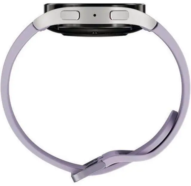 Alt view image 4 of 5 - Samsung  Galaxy Watch5 - 16GB - Bluetooth + LTE - 40mm - Silver - Aluminum - Purple - Sport Band - Fluoroelastomer - Acceptable (Grade C)