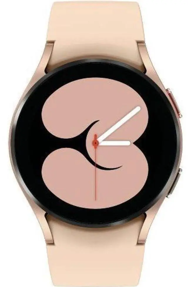 Main image of Samsung  Galaxy Watch4 - 16GB - Gold-Aluminum-Sport Band-Pink - Bluetooth + LTE - 40mm - Gold - Aluminum - Pink - Sport Band - Fluoroelastomer - Good (Grade B)
