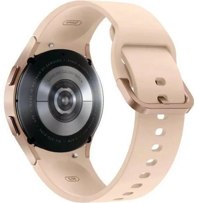 Alt view image 5 of 5 - Samsung  Galaxy Watch4 - 16GB - Gold-Aluminum-Sport Band-Pink - Bluetooth + LTE - 40mm - Gold - Aluminum - Pink - Sport Band - Fluoroelastomer - Good (Grade B)
