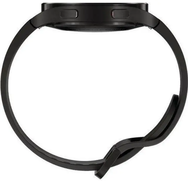 Alt view image 4 of 5 - Samsung  Galaxy Watch4 - 16GB - Black-Aluminum-Sport Band-Black - Bluetooth + LTE - 40mm - Black - Aluminum - Black - Sport Band - Fluoroelastomer - Good (Grade B)