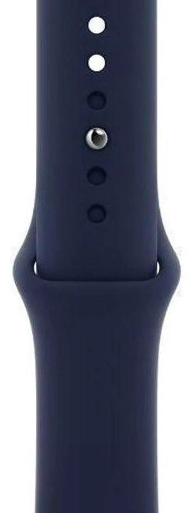 Alt view image 2 of 2 - Apple  Watch Series 6 - 32GB - Blue-Aluminum-Sport Band-Blue - Cellular + GPS - 44mm - Blue - Aluminum - Blue - Sport Band - Rubber - Acceptable (Grade C)