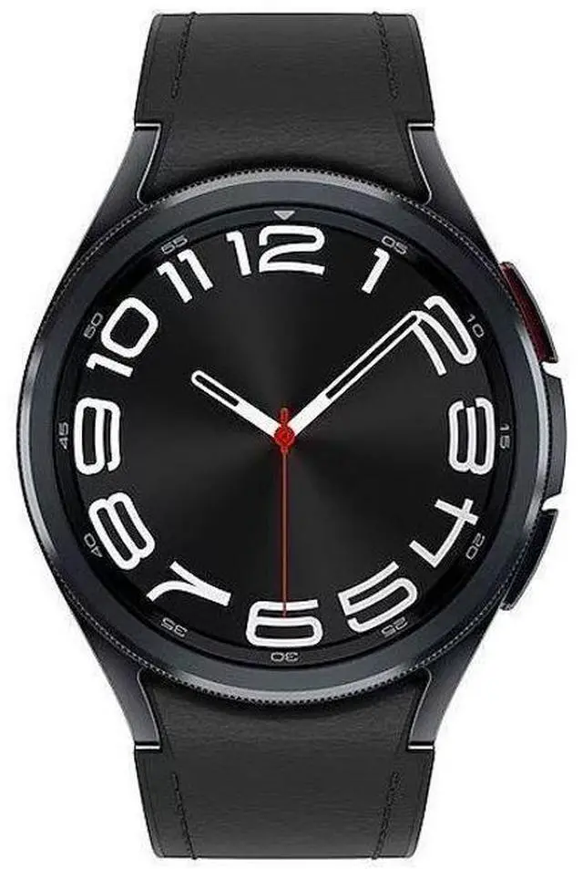 Main image of Samsung  Galaxy Watch6 - 16GB - Bluetooth - 43mm - Black - Classic (Stainless Steel) - Black - Sports Band - Fluoroelastomer - Excellent (Grade A)