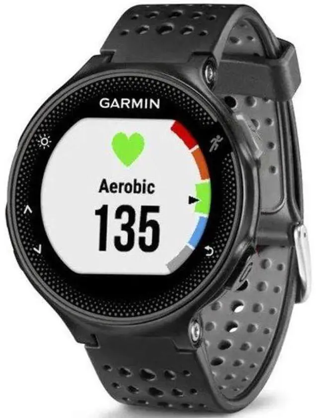 Main image of Garmin  Forerunner 235 Smartwatch - Black-Polymer-Silicone-Grey - 31.1mm - Black - Polymer - Grey - Silicone - Silicone - Premium (Refreshed)