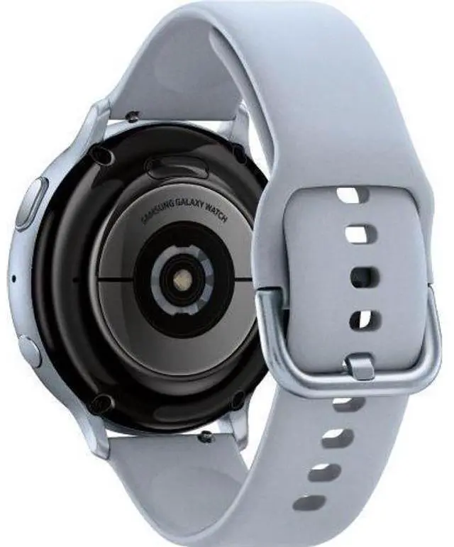 Alt view image 5 of 5 - Samsung  Galaxy Watch Active2 - 4GB - Bluetooth - 44mm - Cloud Silver - Aluminum - Silver - Fluoroelastomer Strap - Fluoroelastomer - Acceptable (Grade C)