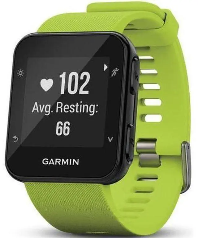 Alt view image 2 of 4 - Garmin  Forerunner 35 Smartwatch - Slate Gray - Stainless Steel - Limelight - Silicone Band - Silicone - Excellent (Grade A)