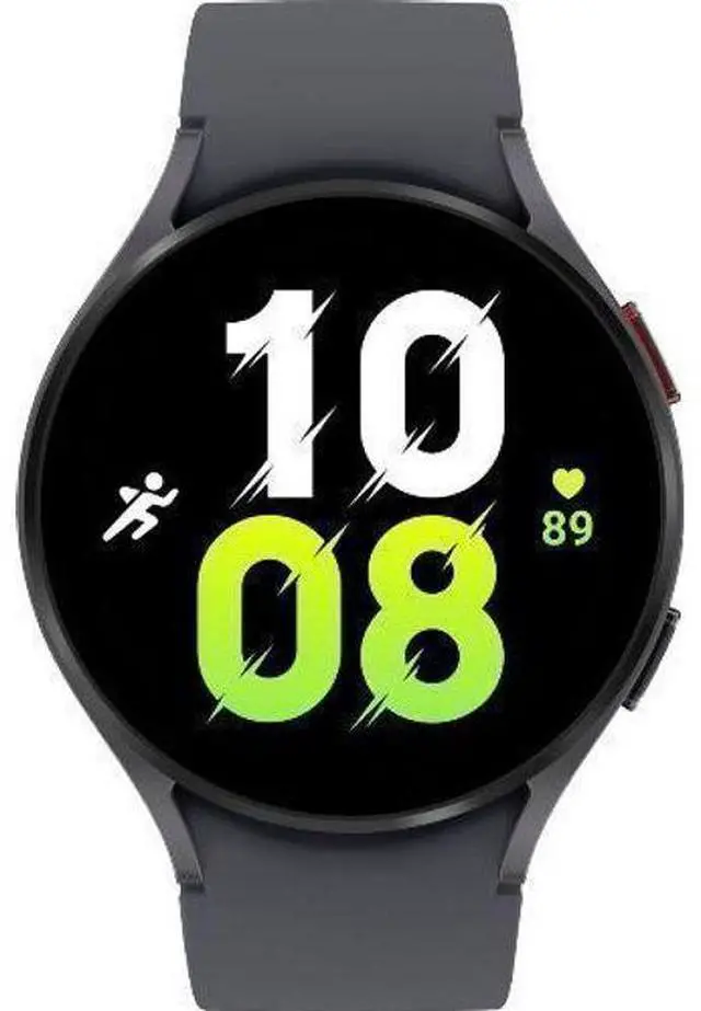 Main image of Samsung  Galaxy Watch5 - 16GB - Bluetooth - 44mm - Graphite - Aluminum - Graphite - Sport Band - Fluoroelastomer - Premium