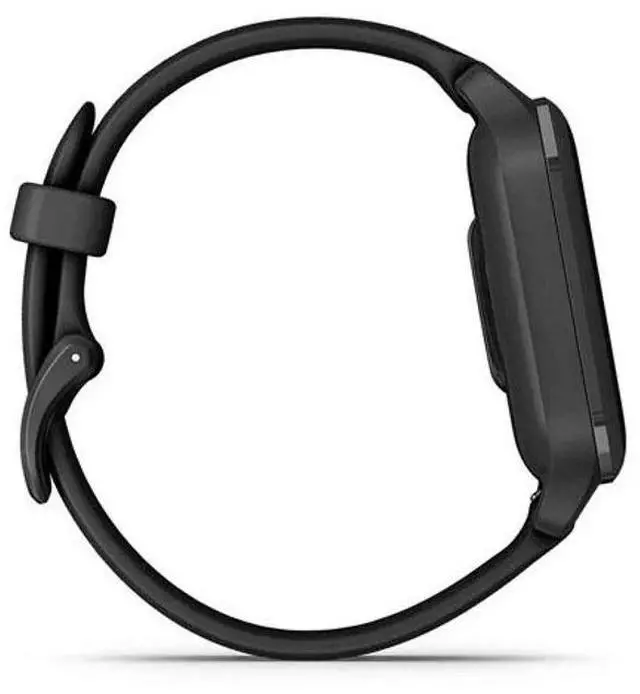 Alt view image 4 of 5 - Garmin  Venu Sq 2 Music Edition Smartwatch - 20MM - Slate - Polymer - Black - Silicone - Silicone Band - Acceptable (Grade C)