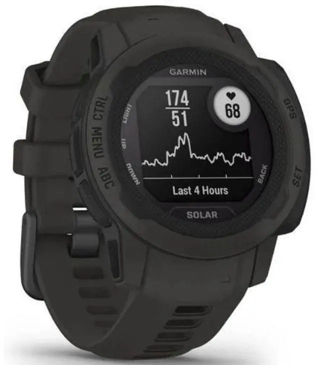 Alt view image 3 of 4 - Garmin  Instinct 2S Smartwatch - 40MM - Graphite - Fiber-reinforced Polymer - Graphite - Silicone Strap - Silicone - Excellent (Grade A)