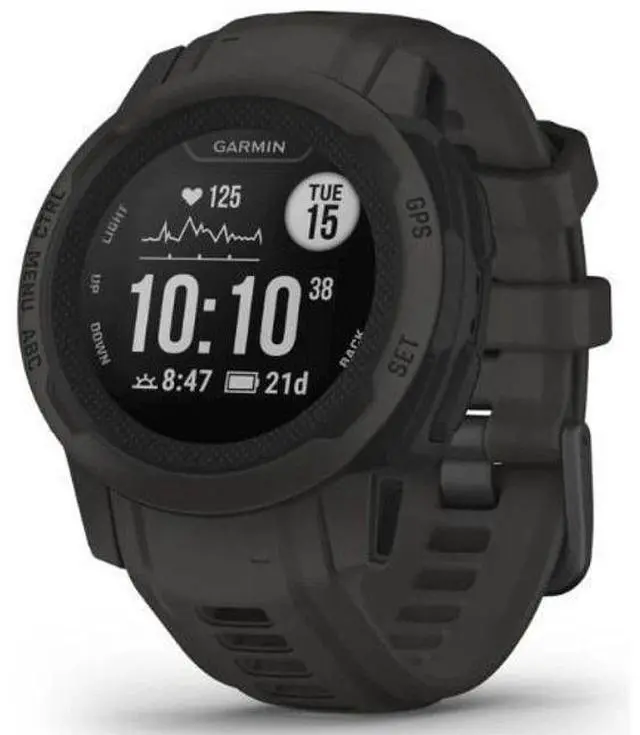 Alt view image 2 of 4 - Garmin  Instinct 2S Smartwatch - 40MM - Graphite - Fiber-reinforced Polymer - Graphite - Silicone Strap - Silicone - Excellent (Grade A)