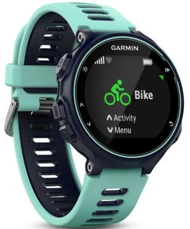 Alt view image 3 of 4 - Garmin  Forerunner 735XT Smartwatch - 31.1mm - Black - Fiber-reinforced Polymer - Black - Silicone Strap - Silicone - Acceptable (Grade C)