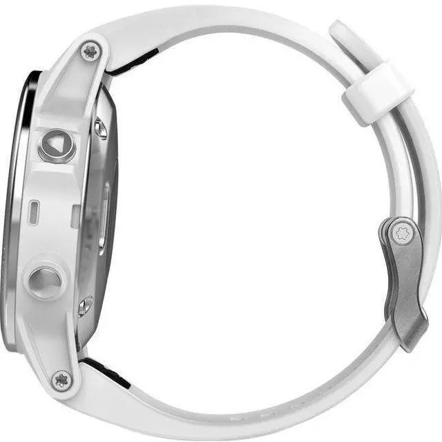 Alt view image 5 of 6 - Garmin  Fenix 5S GPS Smartwatch - 37MB - 42mm - White - Sapphire Edition (Polymer) - Carrara White - Silicone Band - Silicone - Excellent (Grade A)