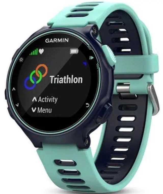 Alt view image 2 of 4 - Garmin  Forerunner 735XT Smartwatch - 31.1mm - Black - Fiber-reinforced Polymer - Black - Silicone Strap - Silicone - Acceptable (Grade C)