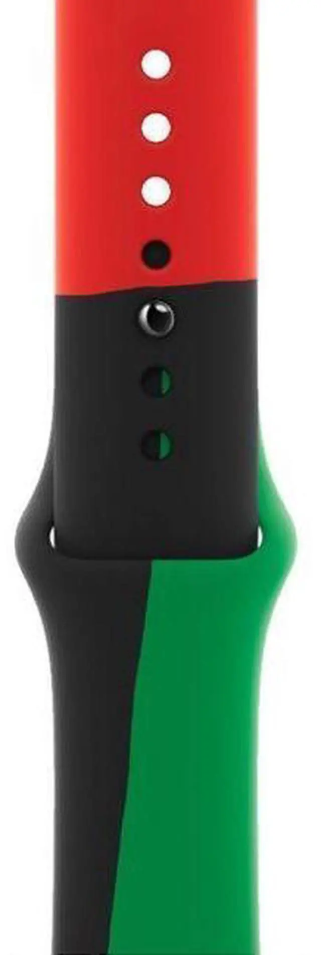 Alt view image 3 of 3 - Apple  Watch Series 10 - 64GB - GPS - 46mm - Jet Black - Aluminum - Black Unity - Sport Band - One Size - Rubber - Premium