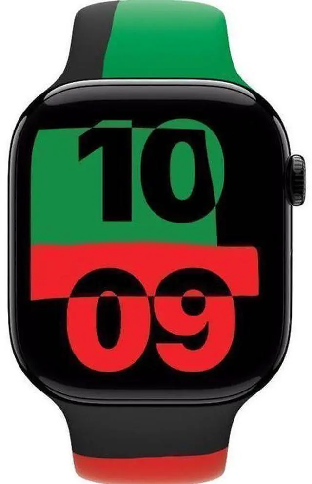 Main image of Apple  Watch Series 10 - 64GB - GPS - 46mm - Jet Black - Aluminum - Black Unity - Sport Band - One Size - Rubber - Premium