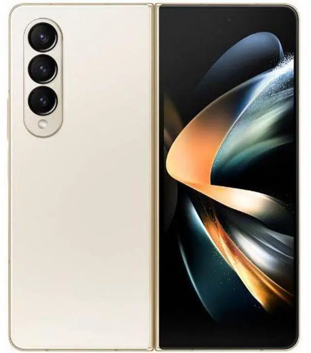 Alt view image 2 of 4 - Samsung Galaxy Z Fold4 - 512GB - Beige - Fully Unlocked - Acceptable (Grade C)