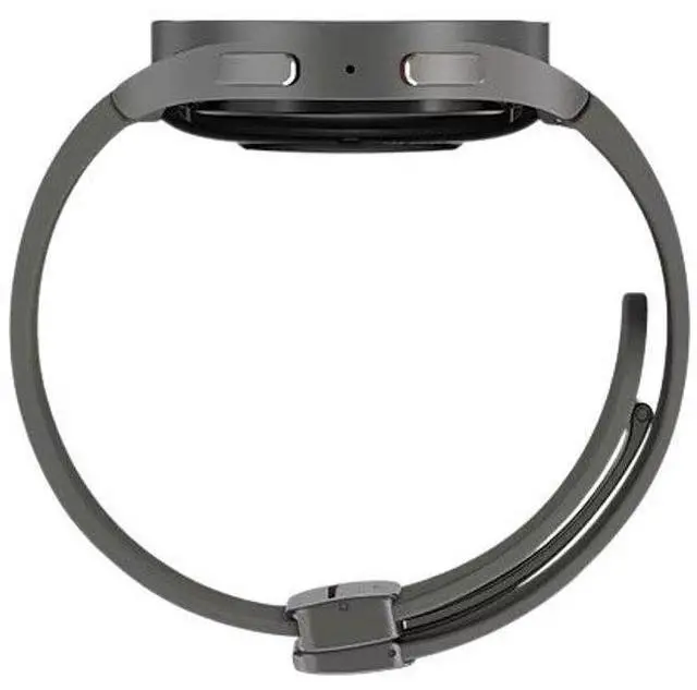 Alt view image 4 of 5 - Samsung  Galaxy Watch5 Pro - 16GB - Bluetooth + LTE - 45mm - Gray Titanium - Titanium - Gray Titanium - Silicone - Acceptable (Grade C)