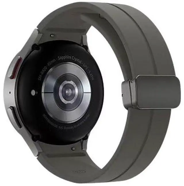 Alt view image 5 of 5 - Samsung  Galaxy Watch5 Pro - 16GB - Bluetooth + LTE - 45mm - Gray Titanium - Titanium - Gray Titanium - Silicone - Acceptable (Grade C)