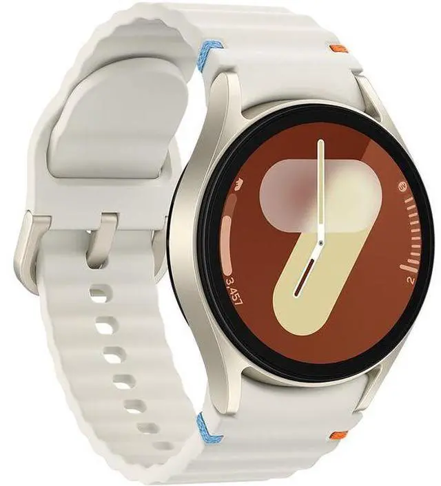 Alt view image 3 of 6 - Samsung Galaxy Watch7 - 32GB - Bluetooth - 40mm - Cream - Aluminum - Cream - Sport Band - Silicone - Good (Grade B)