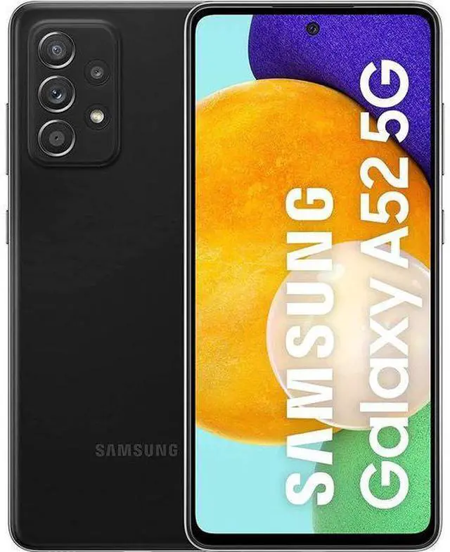 Main image of Samsung Galaxy A52 (5G) - 128GB - Awesome Black - 6GB RAM - Fully Unlocked - Good (Grade B)